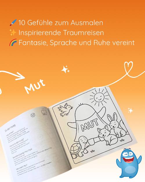 Cubantys Gefühlemalbuch zum Ausmalen