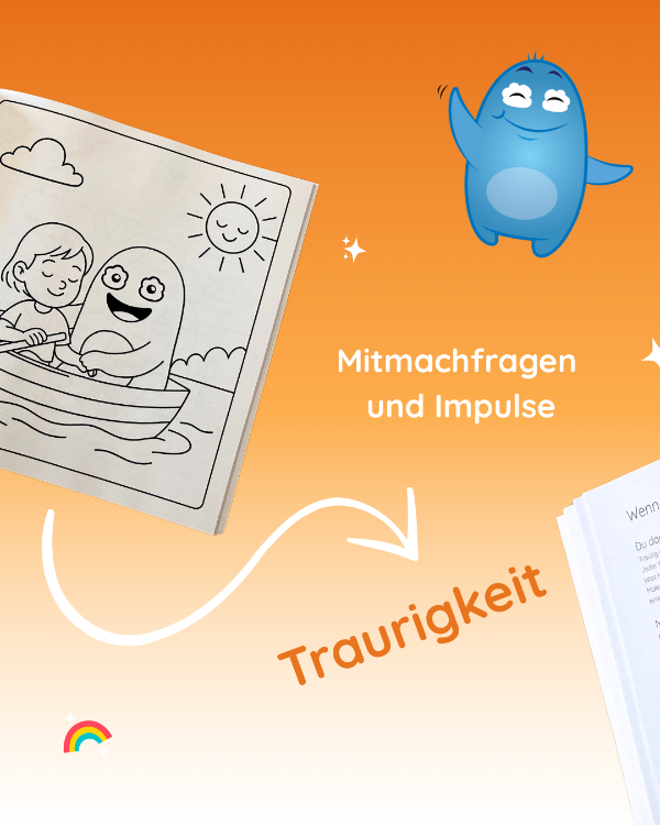 Cubantys Gefühlemalbuch zum Ausmalen Traurigkeit
