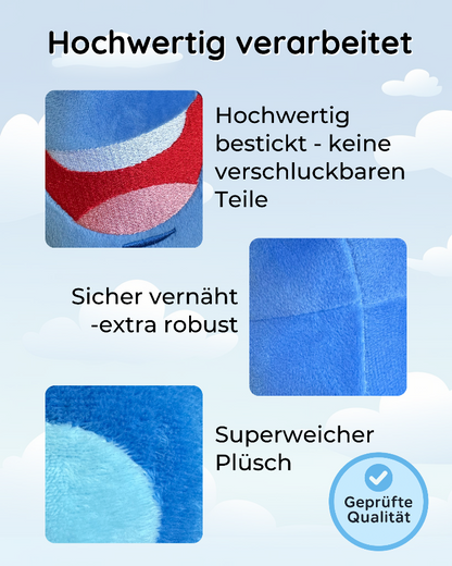 Hochwertig verarbeitete Kuscheltier Cubanty und Cubi aus dem Christiane Heyn Verlag